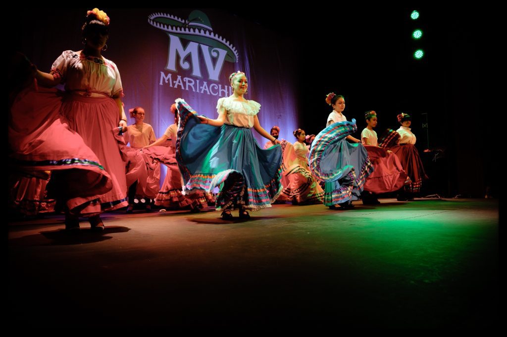 The Lincoln has routinely held sold-out performances from Mount Vernon High School’s mariachi program, which includes Folklorico dancing. Photo courtesy; Lincoln Theatre